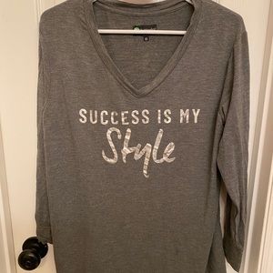 ItWorks Success Is My Style 3/4 Length Shirt